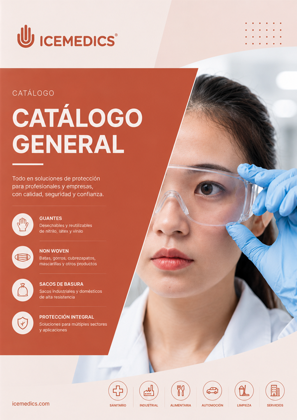 Portada del catálogo general Icemedics.