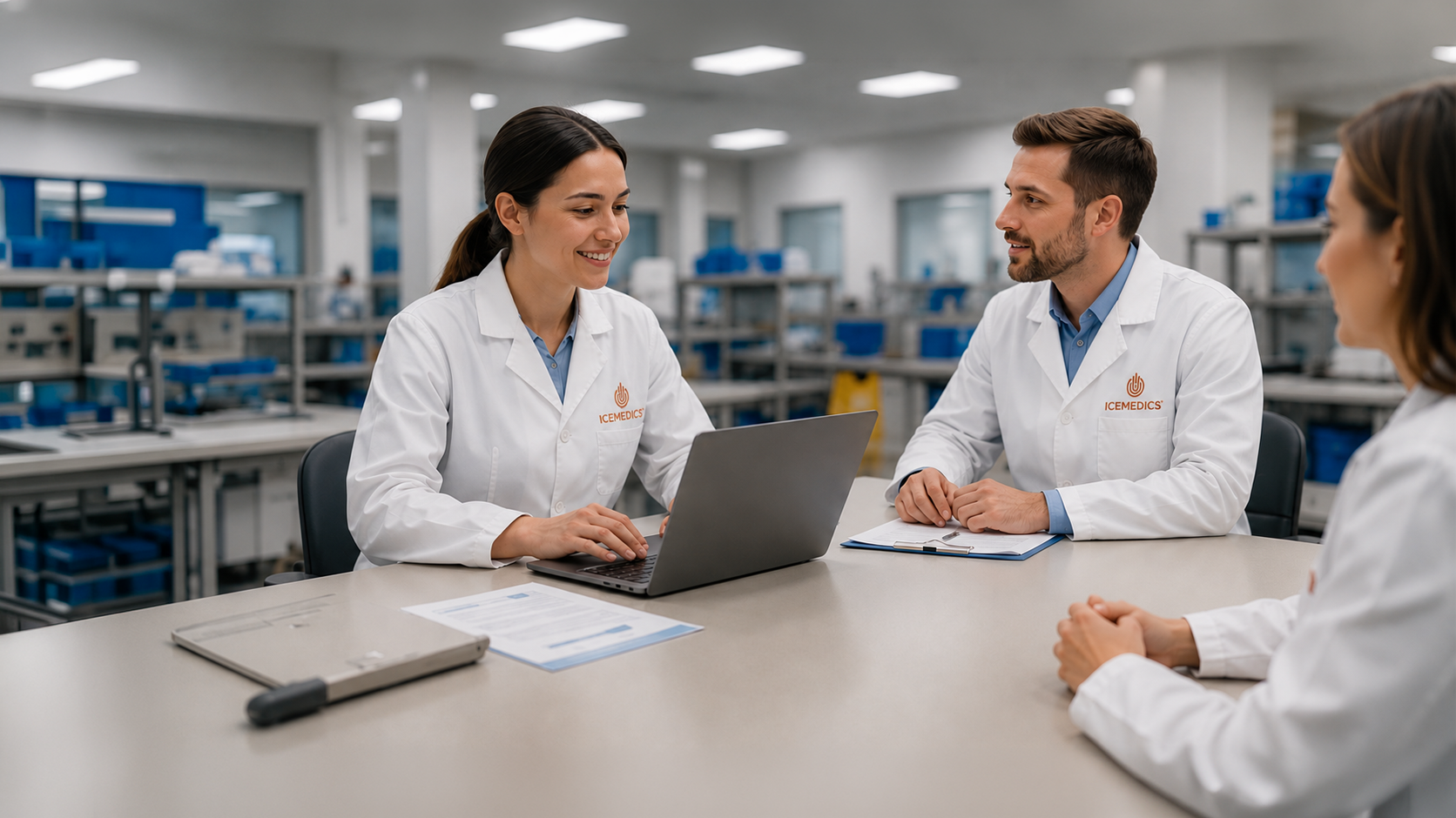 Equipo de profesionales revisando información en un ordenador.
